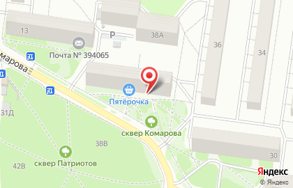 Магазин Энкор в Воронеже на карте