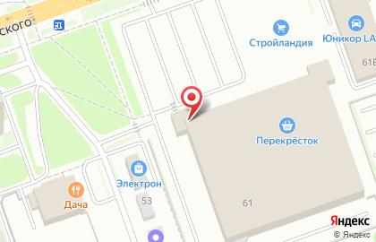 Супермаркет Перекресток на проспекте Циолковского на карте
