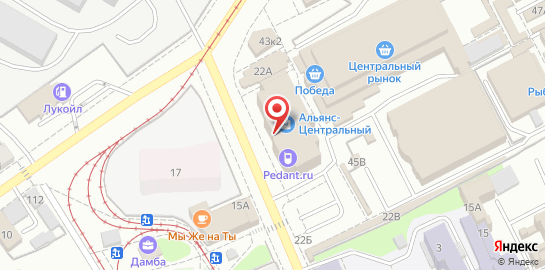 Сервисный центр по ремонту мобильных устройств Pedant в Комсомольском переулке на карте