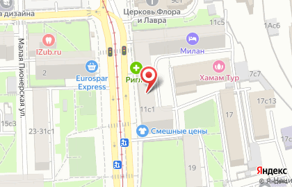 Ригла на Павелецкой на карте