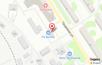 Автосервис FIT SERVICE на Трудовой улице в Ивантеевке на карте