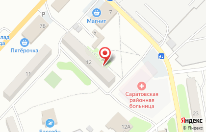 Околица на Октябрьской улице на карте