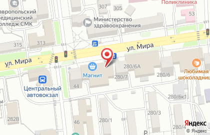 Продуктовый магазин Фермер на улице Мира на карте