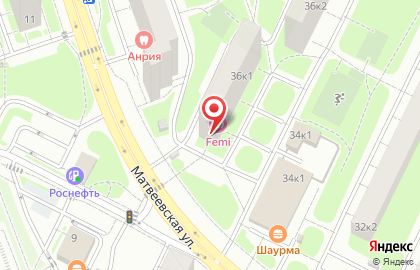 Продуктовый магазин в Москве на карте