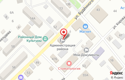 Дом культуры в Волгограде на карте