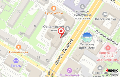 Компания Туластройматериалы на проспекте Ленина на карте