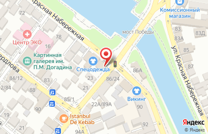 Магазин Три Сезона на улице Красная Набережная на карте