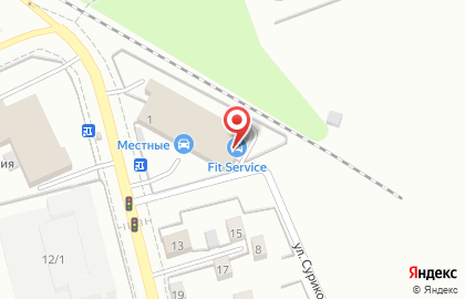 Федеральная сеть автосервисов fit Service на улице Бажова на карте