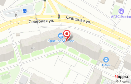 Магазин овощей и фруктов на Северной улице на карте