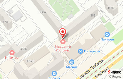 Ателье Успех в Курчатовском районе на карте