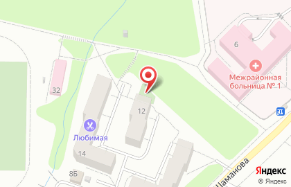 Лазурный, ТСЖ в Пионерском на карте