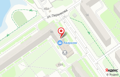 Центр страхования на улице Пермякова на карте