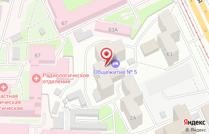 Общежитие в Ленинском районе на карте