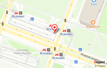 Сервисный центр Московский паркинг на Новоясеневском проспекте на карте