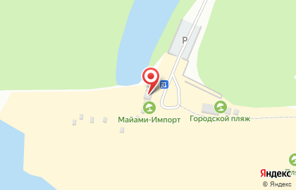 Городской пляж в Барнауле на карте