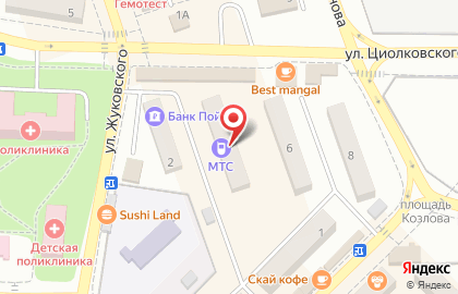 Телекоммуникационная компания ТТК на улице Циолковского на карте