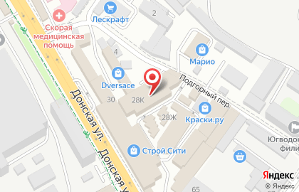 Магазин Tikkurila в Центральном районе на карте