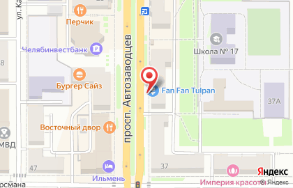 Чайный магазин Чайкофъ на проспекте Автозаводцев на карте