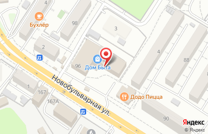 Магазин кондитерских изделий Ярмарка тортов на Новобульварной улице на карте
