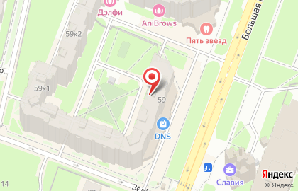 Адамант на Большой Московской улице на карте