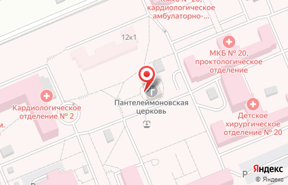 Воскресная школа Храм Святого великомученика Пантелеймона на Инструментальной улице на карте