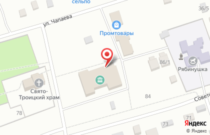 Красноярский сельский дом культуры на Советской улице на карте
