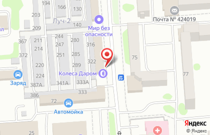 Шинный центр Колеса Даром на Фестивальной улице на карте