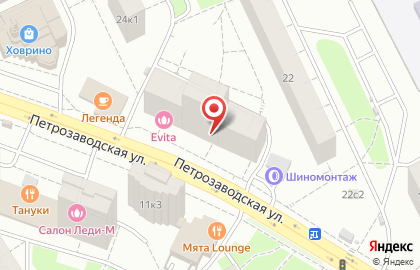 Магазин EVITA на Петрозаводской улице на карте