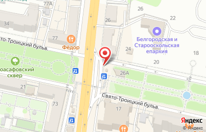 Оранжевый остров на Свято-Троицком бульваре на карте