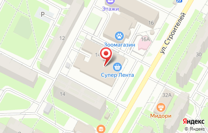 Супермаркет Лента в Санкт-Петербурге на карте
