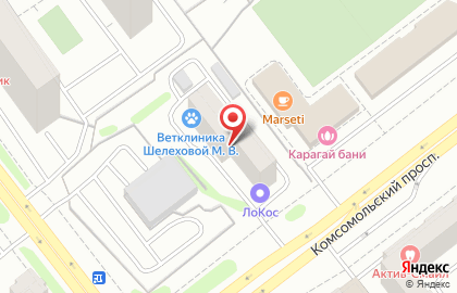 Стоматологическая клиника Стоматекс-М на Комсомольском проспекте на карте
