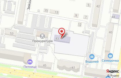 Детский сад №1 общеразвивающего вида в Благовещенске на карте