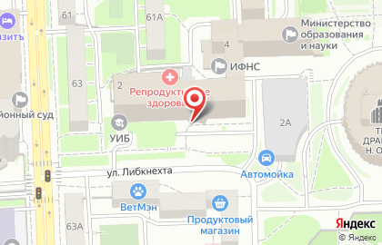 Негосударственное экспертное учреждение Эсконс на улице Либкнехта на карте