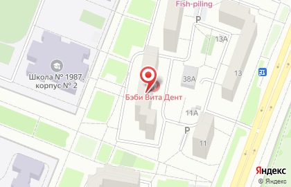 Стоматология Белла Вита Дент на Братиславской на карте