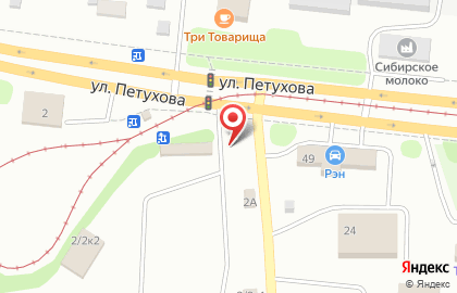 Автостоянка для грузовых автомобилей в Кировском районе на карте