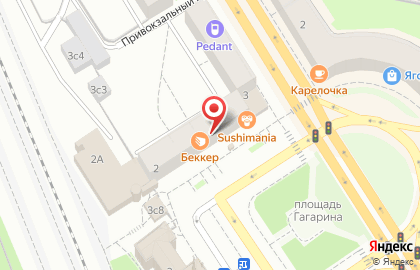 Бистро Bekker на площади Гагарина, 2 на карте