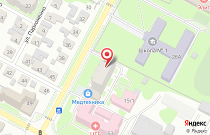 Магазин медицинских товаров на Первомайской улице на карте