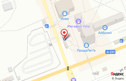 Оператор связи МегаФон в Падунском районе на карте