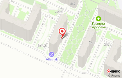 Супермаркет в Москве на карте