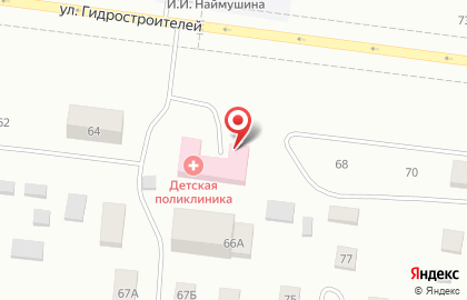Больница Братская городская больница №2 на улице Гидростроителей на карте
