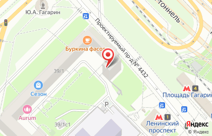 Общественный пункт охраны порядка Юго-Западного административного округа в Москве на карте