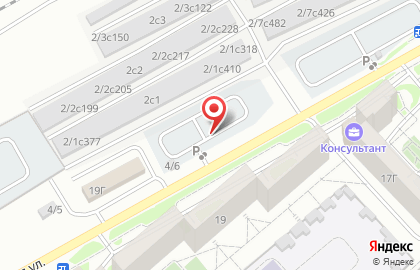 Автостоянка в Красноярске на карте