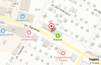 СберБанк России на улице Ленина, 187а в Краснослободске на карте