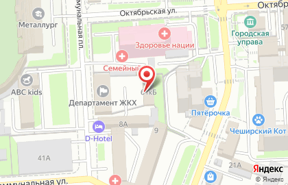 Русалочка на Октябрьской улице на карте