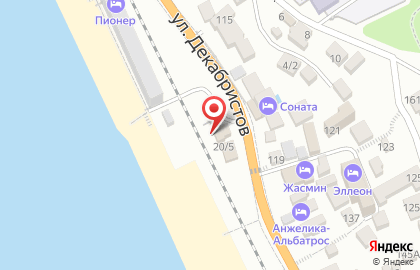 Пляж Лоо 1 на карте