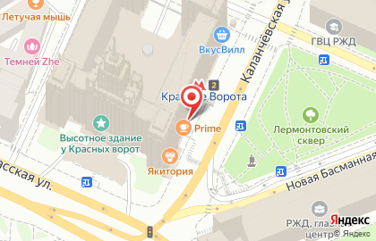 Кафе быстрого обслуживания Prime Cafe на Садовой-Спасской улице на карте