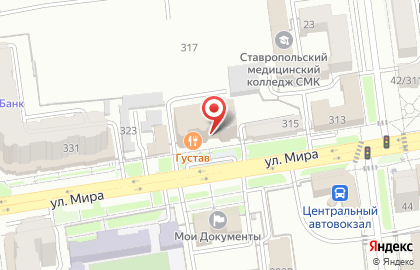 Акционерный коммерческий банк Фора-Банк на улице Мира на карте