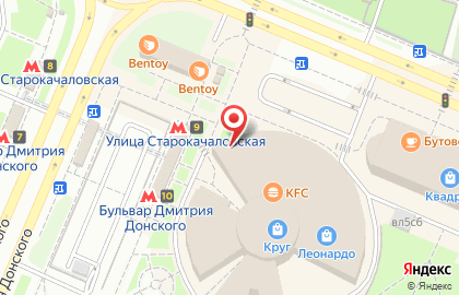 Пиццерия Pizza Hut на Бульваре Дмитрия Донского на карте