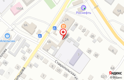 Магазин продуктов на Ставропольской улице на карте