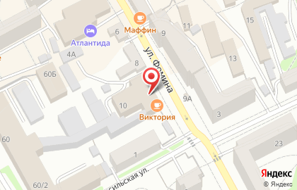 Супермаркет Магнит на улице Ивана Фомина на карте